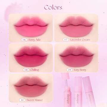 dasique Water Blur Tint #08 Chilling | Berry Smoothie Collection I Vegan, Cruelty-free I Non-sticky, Non-greasy, Watery Formula Transforming Into a Silky Finish