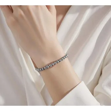 Permanent Bracelet - Gray Akoya Freshwater Pearl Bracelet