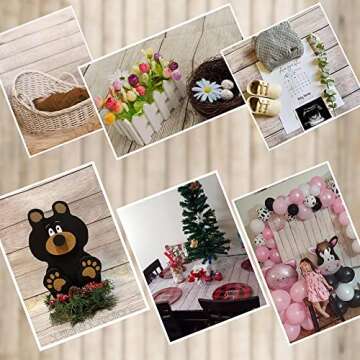 KonPon Wood Backdrop Photography Background For Stunning Photos