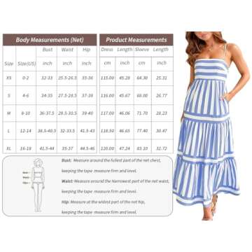 Chouyatou Women's Spaghetti Strap Maxi Dress for Summer