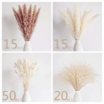 Natural Dried Pampas Grass Decor for Elegant Home Styling