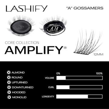 Lashify Amplify 12mm Gossamer Eyelash Extensions Refill
