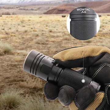 WOWTAC A5 Flashlight - 3650 Lumens Rechargeable