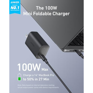 Anker 100W Nano Charger with USB-C Cable and MagSafe