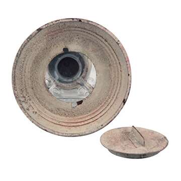 Stonebriar Antique White Metal Votive Candle Lantern with Handle