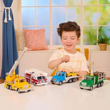 Driven by Battat Toy Trucks with Lights & Sounds for Kids