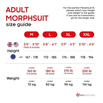 Morphsuits Full Body Costume for Halloween Adventures