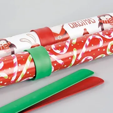 Silicone Holiday Flip Wraps - Organize Gift Wrap & Cords