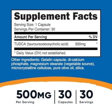 Nutricost Tudca 500mg Liver Health Capsules - Premium Support