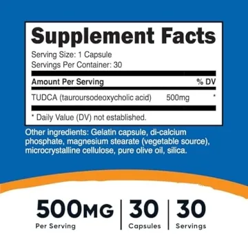 Nutricost Tudca 500mg Liver Health Capsules - Premium Support