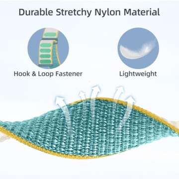 WJK Compatible with Apple Watch Bands for women 44mm 38mm 41mm 40mm 45mm 46mm 49mm, Nylon Solo Strap Compatible with Apple Watch Band Series 10 9 8 7 6 5 4 3 2 1, iWatch for Ultra 2 SE 2