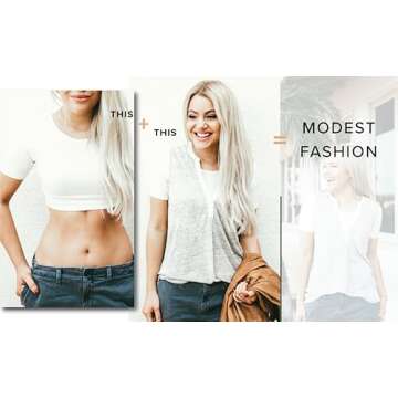 HALFTEE Cap Sleeve Layering Tee | Demi Cami for Women & Teens | Cute Crop Top | White - Large