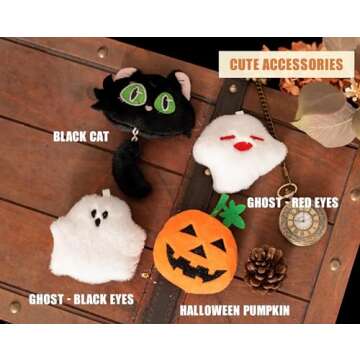 SphonxAi Personalized Halloween Basket, Custom Woven Candy Bag, Trick or Treat Bag with Name, Kid Pumpkin Bucket Ghost Basket