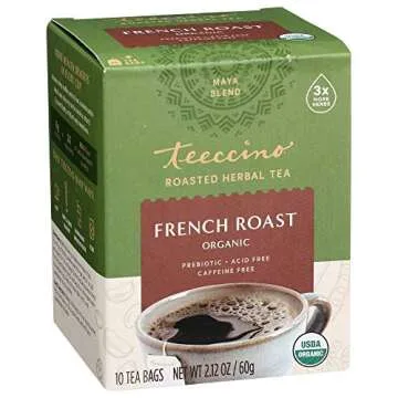 Caffeine-Free Teeccino French Roast Herbal Tea Variety Pack