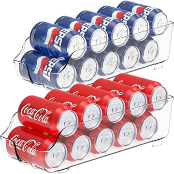 Simple Houseware Soda Can Organizer Set for Fridge