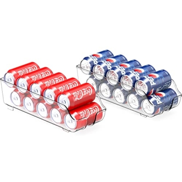 Simple Houseware Soda Can Organizer Set for Fridge