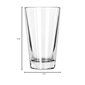 Libbey 16oz Pint Glass Set of 4 with DuraTuff Rim