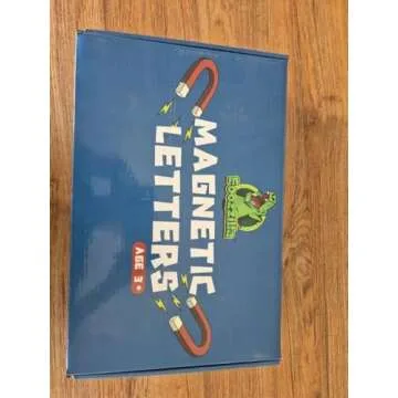 FOOZZILLA Magnetic Letters and Numbers Kit 286 Pcs with Double Side Magnetic Board - Foam Alphabet Letters for Kids Learning ABC and Classroom Educactional Spelling with Storage Box