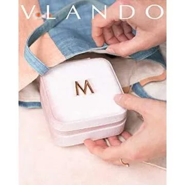 Personalized Vlando Travel Jewelry Case for Women