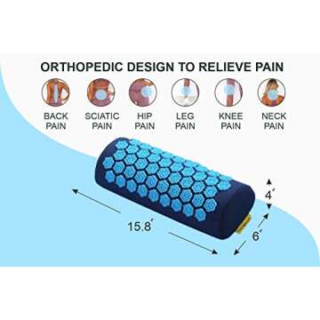 Acupressure Mat & Pillow Set for Back Pain Relief