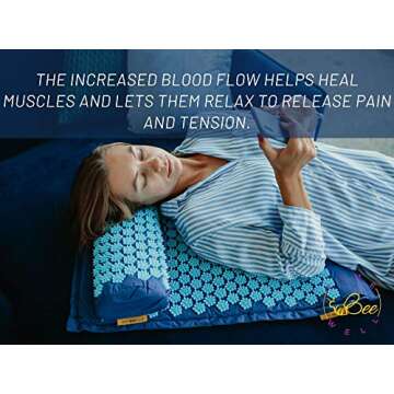 Acupressure Mat & Pillow Set for Back Pain Relief