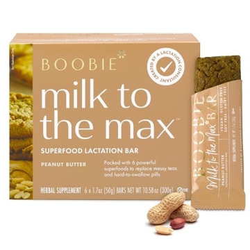 Boobie Bar Superfood Peanut Butter Lactation Bar for Breastfeeding Moms to Increase Milk Supply | #1...