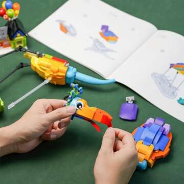 ENJBRICK Kevin Bird Up House Building Sets for Adults,Cute Movie Animal Building Toy Set for Girls and Boys Age 8-14 Years Christmas and Birthday Gifts 602 pcs