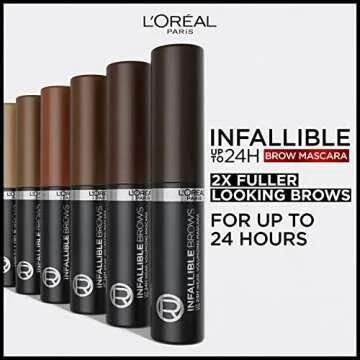 L'Oreal Infallible Brow Mascara with 24H Hold for Fuller Brows