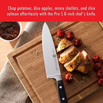 ZWILLING Professional S 8-inch Razor-Sharp German Chef's Knife, Made in Company-Owned German Factory...