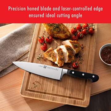ZWILLING Professional S 8-inch Razor-Sharp German Chef's Knife, Made in Company-Owned German Factory with Special Formula Steel perfected for almost 300 Years, Dishwasher Safe