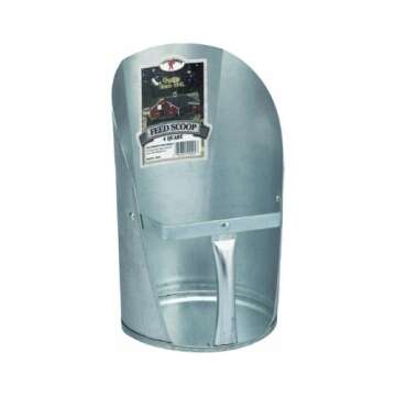Little Giant 4-Quart Galvanized Feed Scoop