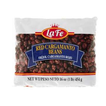 La Fe Frijol Cargamanto Rojo 16oz - Colombian Red Cranberry Beans