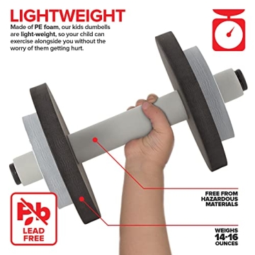 Kids Weight Set 2 Pack Toy Dumbbells for Fun Fitness