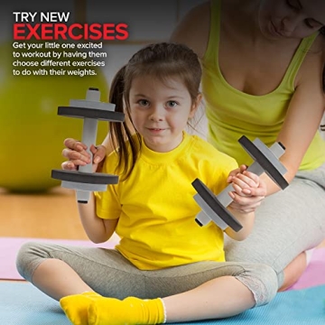 Kids Weight Set 2 Pack Toy Dumbbells for Fun Fitness