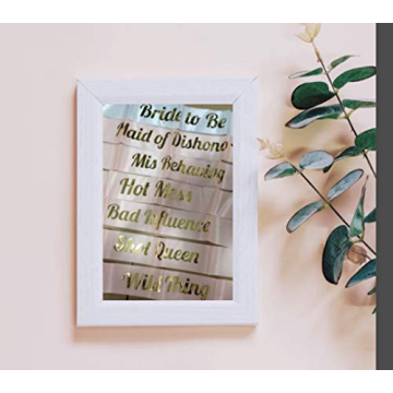 Stylish Gemich Rose Gold Bridesmaid Sash Set for Parties