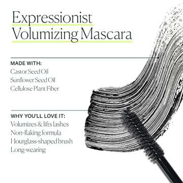 WELL PEOPLE - Expressionist Volumizing Mascara | Plant-Based, Cruelty-Free Clean Beauty (Black, Full Size)
