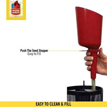 Quick Release Bird Seed Scoop with 1.33 lb Capacity
