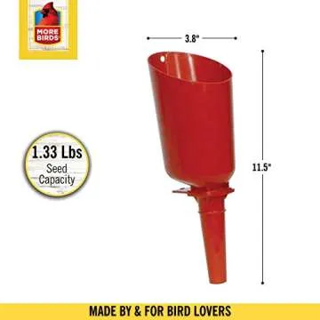 Quick Release Bird Seed Scoop with 1.33 lb Capacity