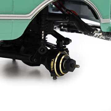 Treal Axial SCX24 Brass Front Steering Knuckles 10g for Crawler