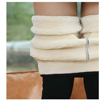 Hixiaohe Women's Warm Fleece Leggings for Winter Comfort