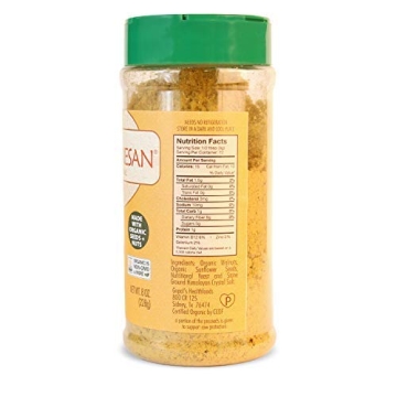 Vegan Nutritional Yeast Seasoning Gopal’s Rawmesan 8 Ounces