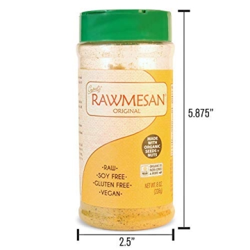 Vegan Nutritional Yeast Seasoning Gopal’s Rawmesan 8 Ounces