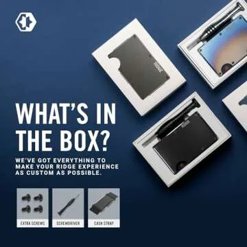 Ridge Wallets for Men - Slim Minimalist Wallet For Men, Front Pocket Wallets for Men, RFID Wallet For Men - Card Holder Wallet (Black)