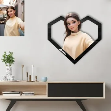 Personalized Cartoon 3D Photo Wooden Sign