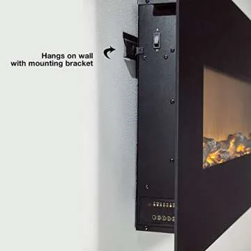 Touchstone Ivory Electric Fireplace - Stylish and Efficient