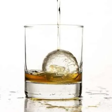 glacio Large Silicone Ice Cube Mold Combo – Durable Flexible Maker for Whiskey, Cocktails – Perf...