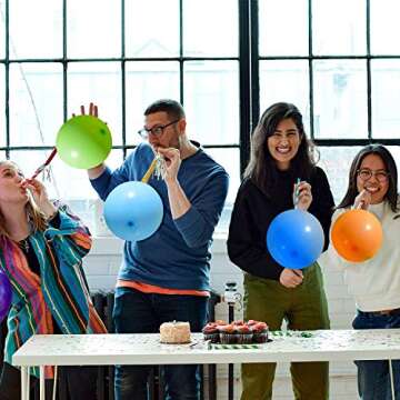 Kolavia 100PCS Party Balloons, 12 Inches Premium Assorted Colorful Balloons, Bulk Pack of Strong Latex Balloons for Birthday, Party, Christmas, Wedding, Anniversary and Vacation