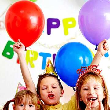 Kolavia 100PCS Party Balloons, 12 Inches Premium Assorted Colorful Balloons, Bulk Pack of Strong Latex Balloons for Birthday, Party, Christmas, Wedding, Anniversary and Vacation