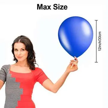 Kolavia 100PCS Party Balloons, 12 Inches Premium Assorted Colorful Balloons, Bulk Pack of Strong Latex Balloons for Birthday, Party, Christmas, Wedding, Anniversary and Vacation