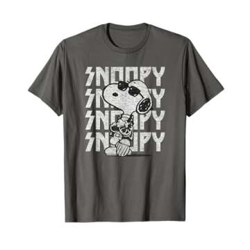 Peanuts - Rock Snoopy T-Shirt - Classic Fit for Fans